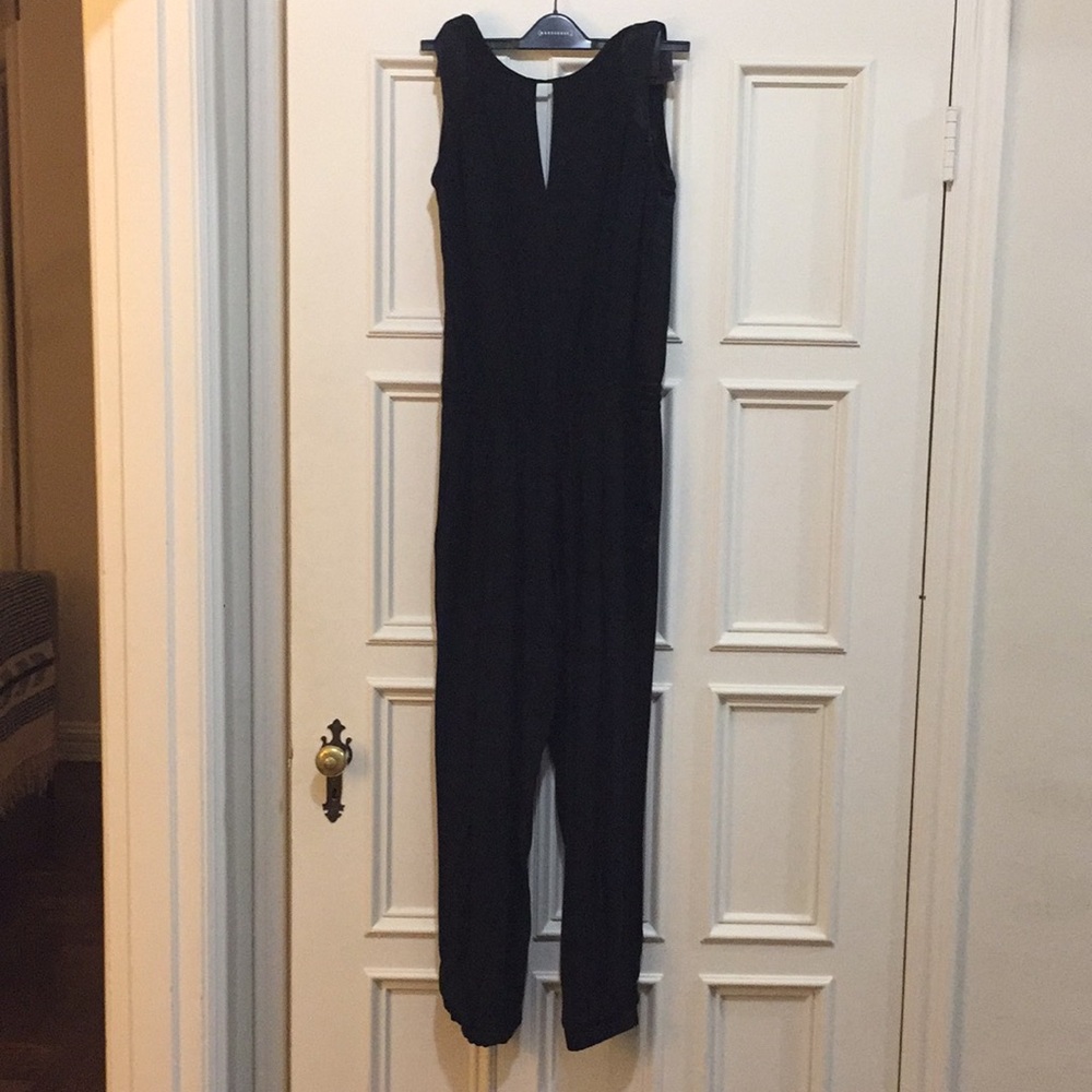 NWOT banana republic black tuxedo jumpsuit
